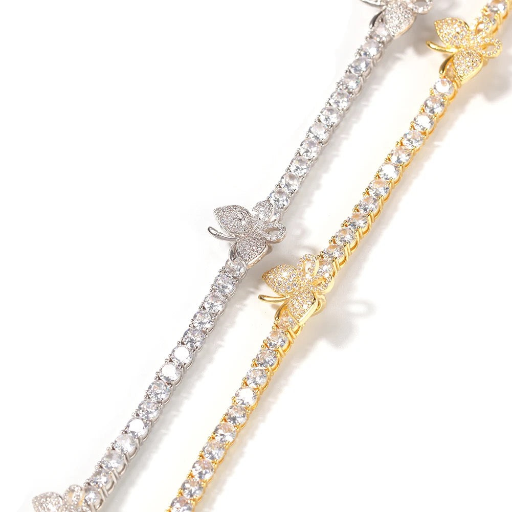 Icy Butterfly Anklet