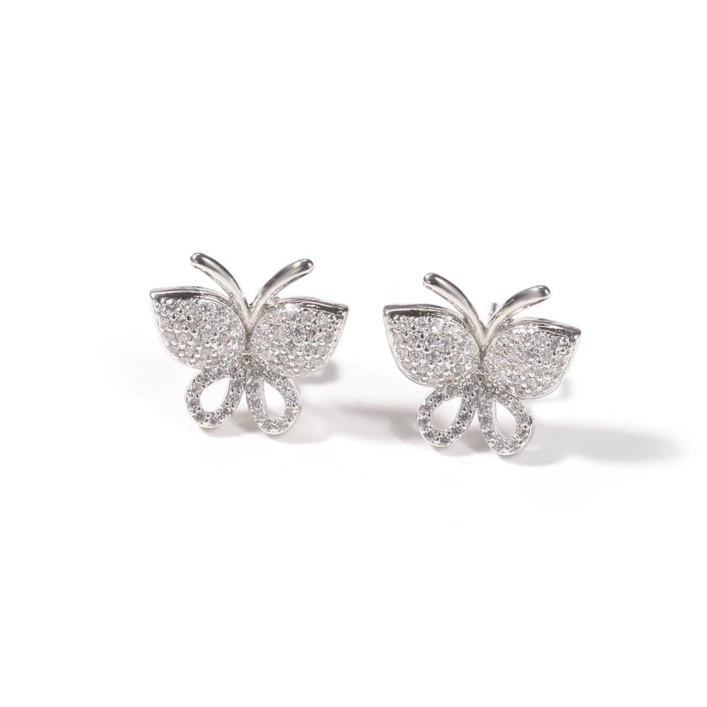Icy Butterfly Studs
