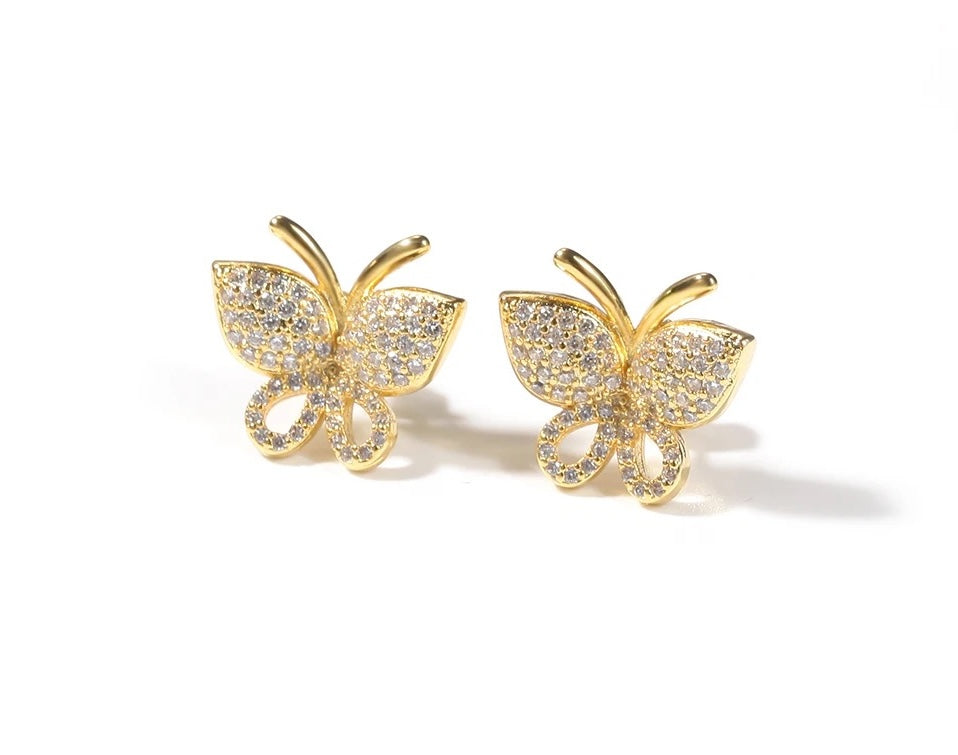 Icy Butterfly Studs